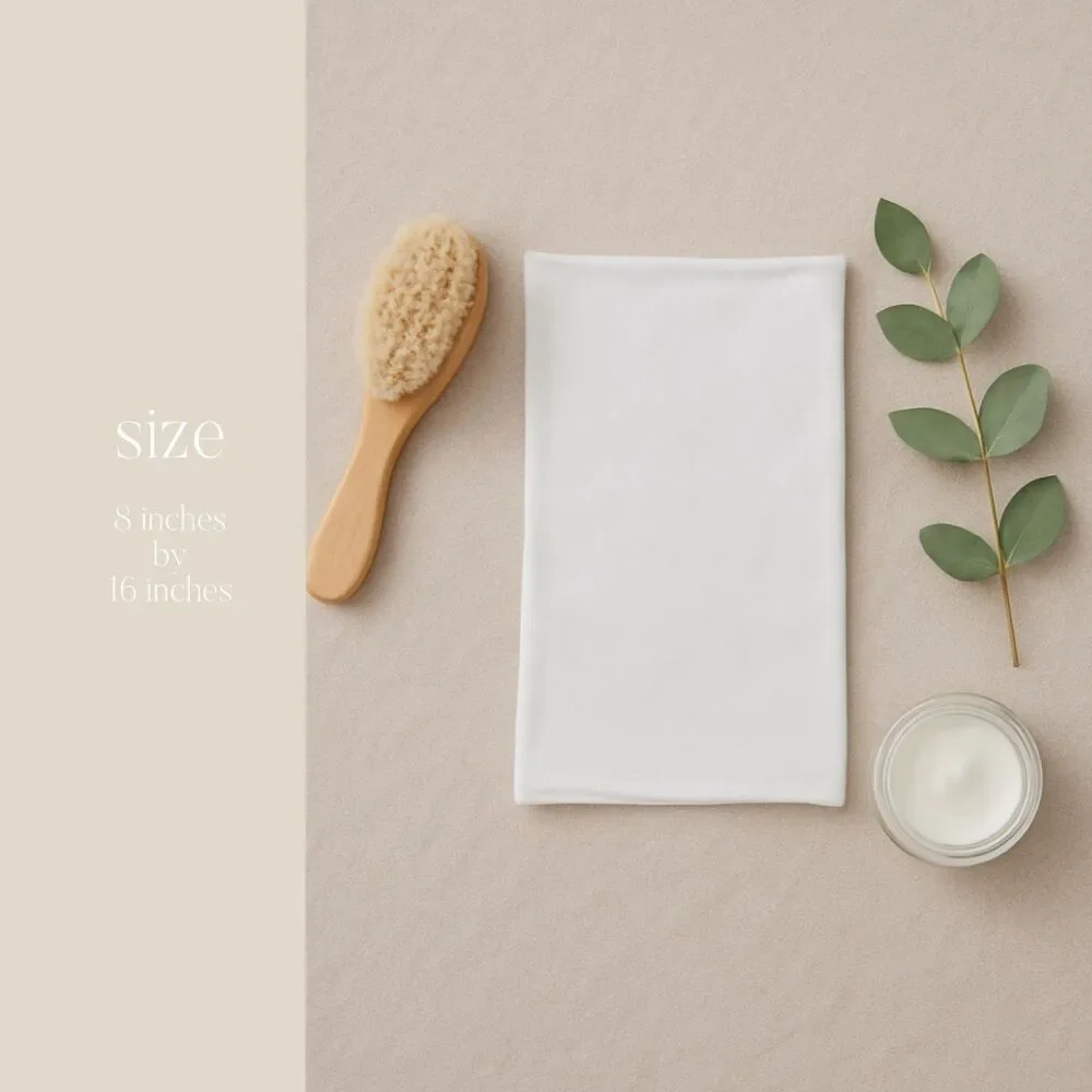 Organic Cotton Burp Cloth | Minimalist New Parents Baby Shower Gift